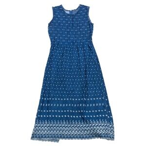 Blue and White Maxi Dress